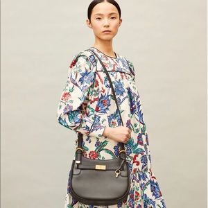 Brand New Tory Burch Lee Radziwill Saddlebag
